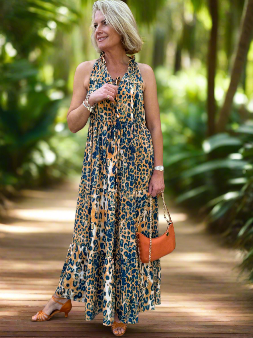Midnight Safari Maxi Dress
