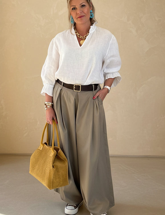 Super Wide Leg Poplin Cullottes