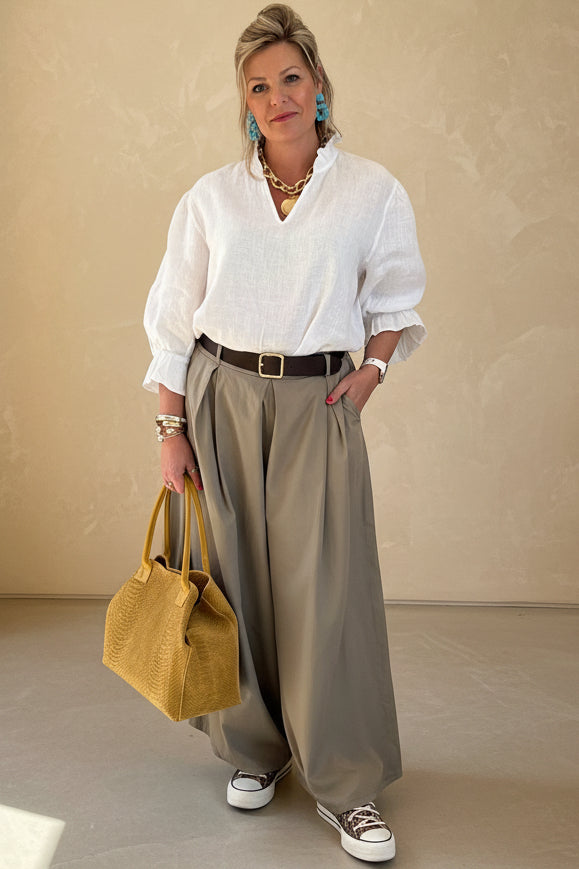 Super Wide Leg Poplin Cullottes