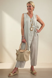 Silvana Faux Wrap Jumpsuit