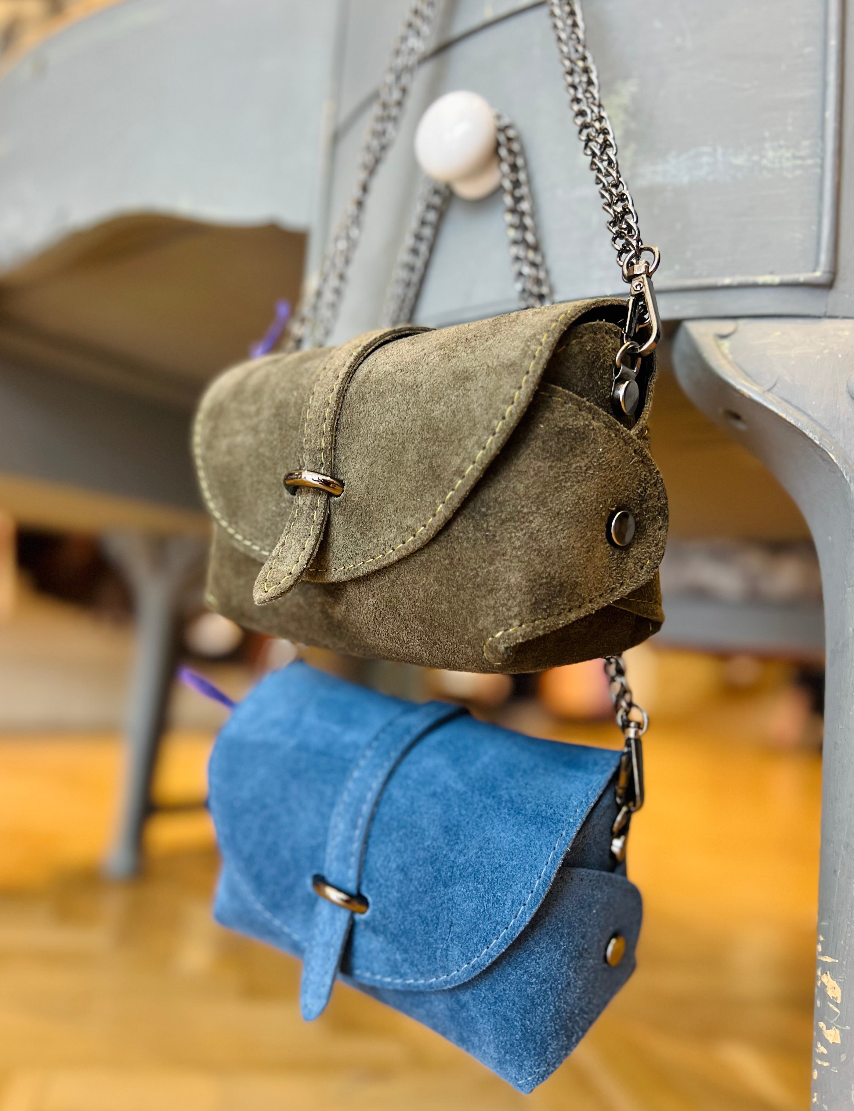 Piccola Italian Bag - Suede