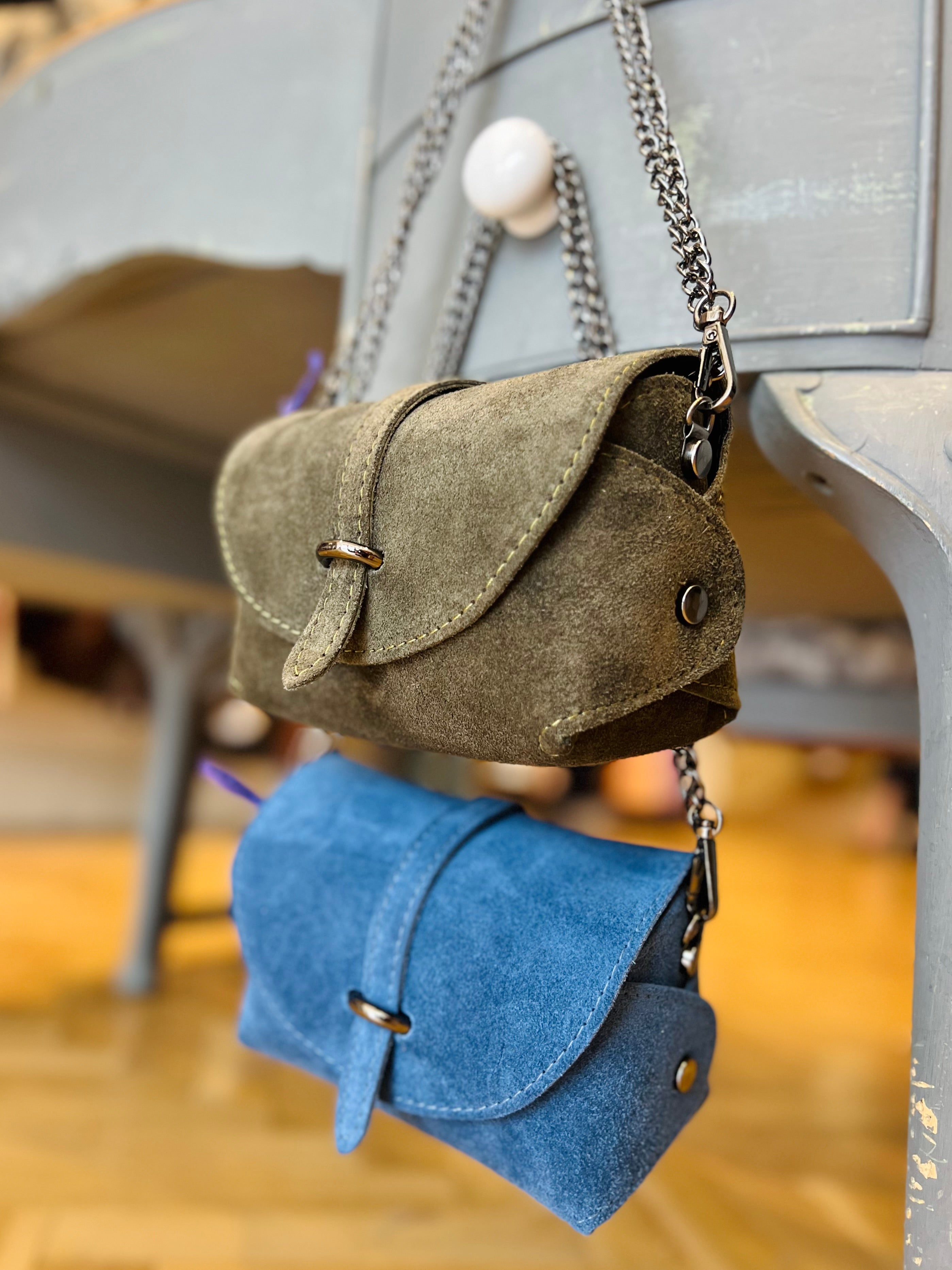 Piccola Italian Bag - Suede