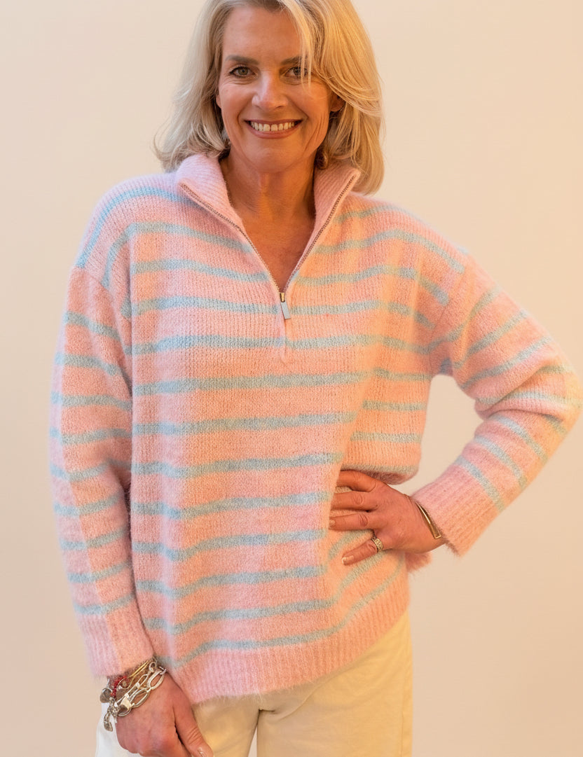 4 Zip Soft Knits - Striped