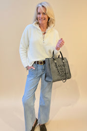 1/4 Zip Soft Knits - Plain