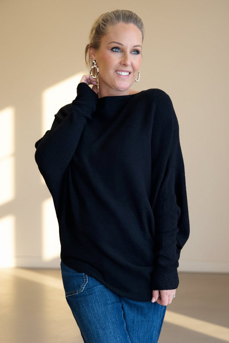 Asymmetric Slouch Italian Soft Knit