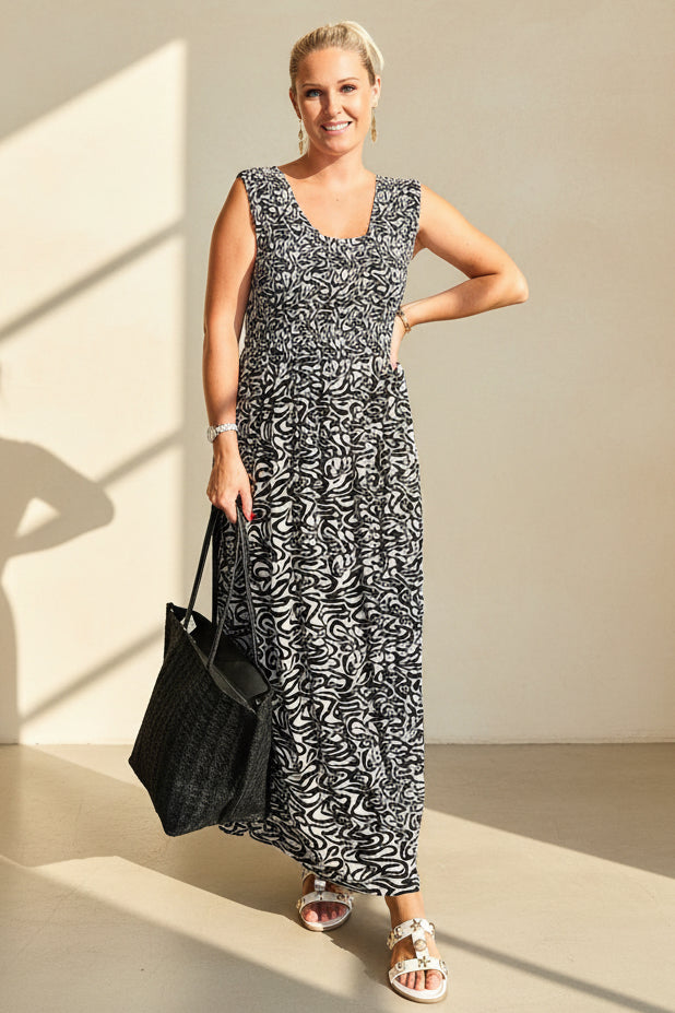Wave Midi Sundress