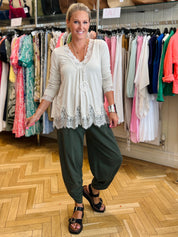 Barrel Leg Sweat-Pants