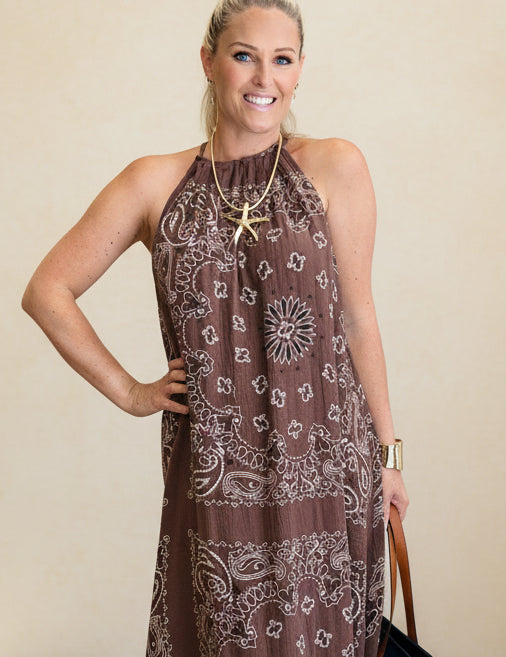Bandana Maxi Sundress