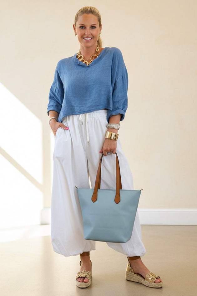 Capri Linen Boxy Shirt