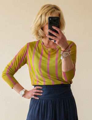 Henley Mesh Layering Top
