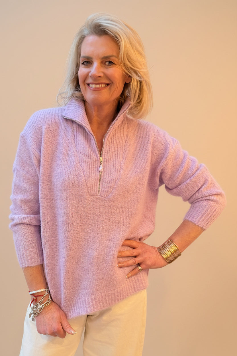 1/4 Zip Soft Knits - Plain