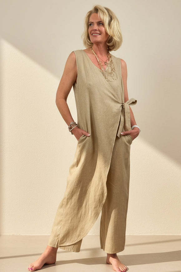 Silvana Faux Wrap Jumpsuit