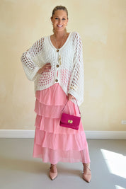 Tiered Ruffle Maxi Skirt