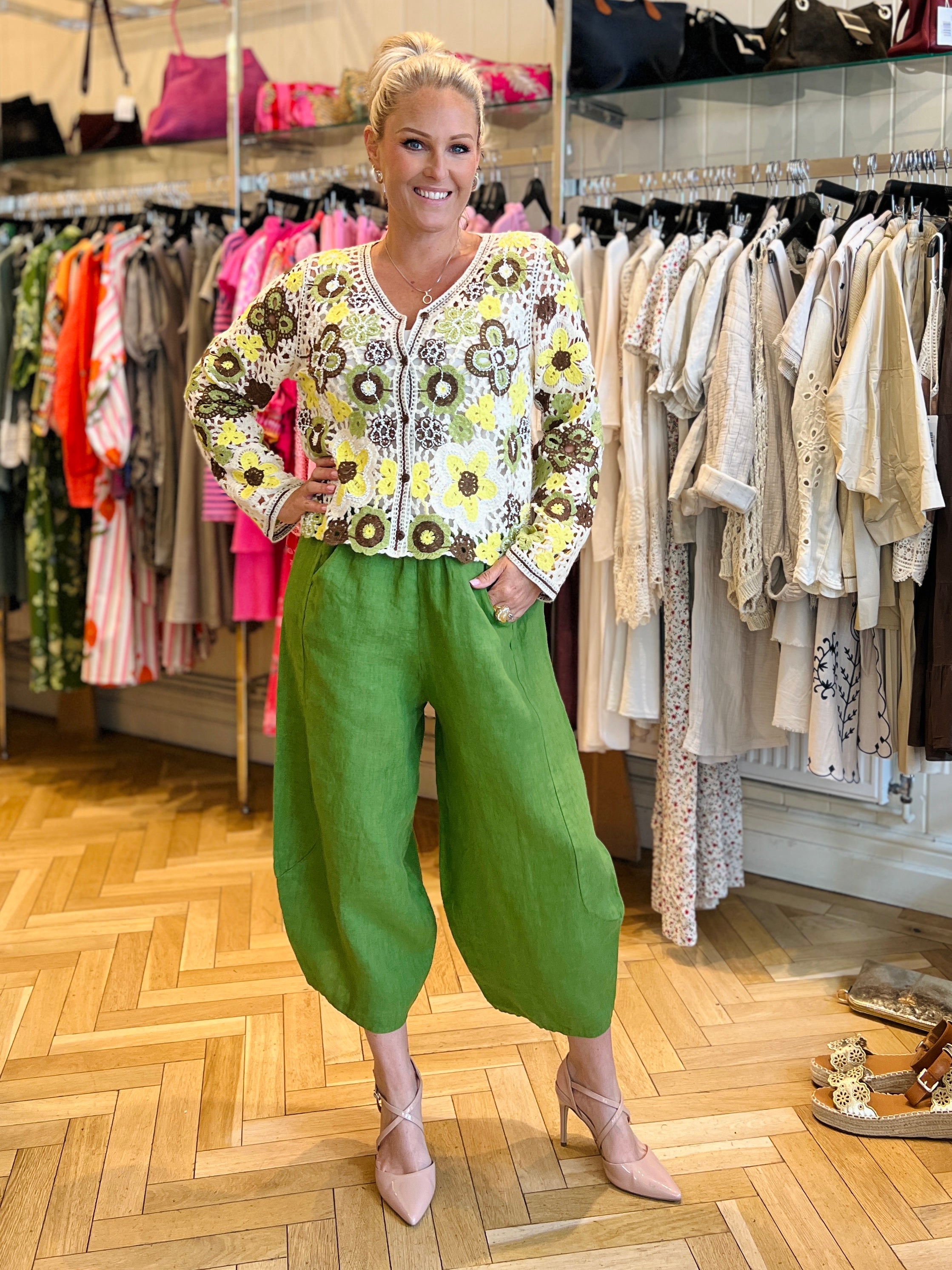 Wild Flower Crochet and Pearls Jacket