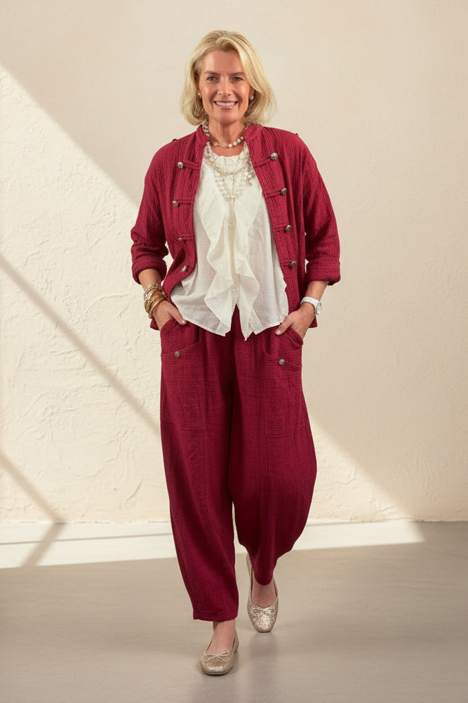 Demi - Light Weight Barrel Leg Joggers