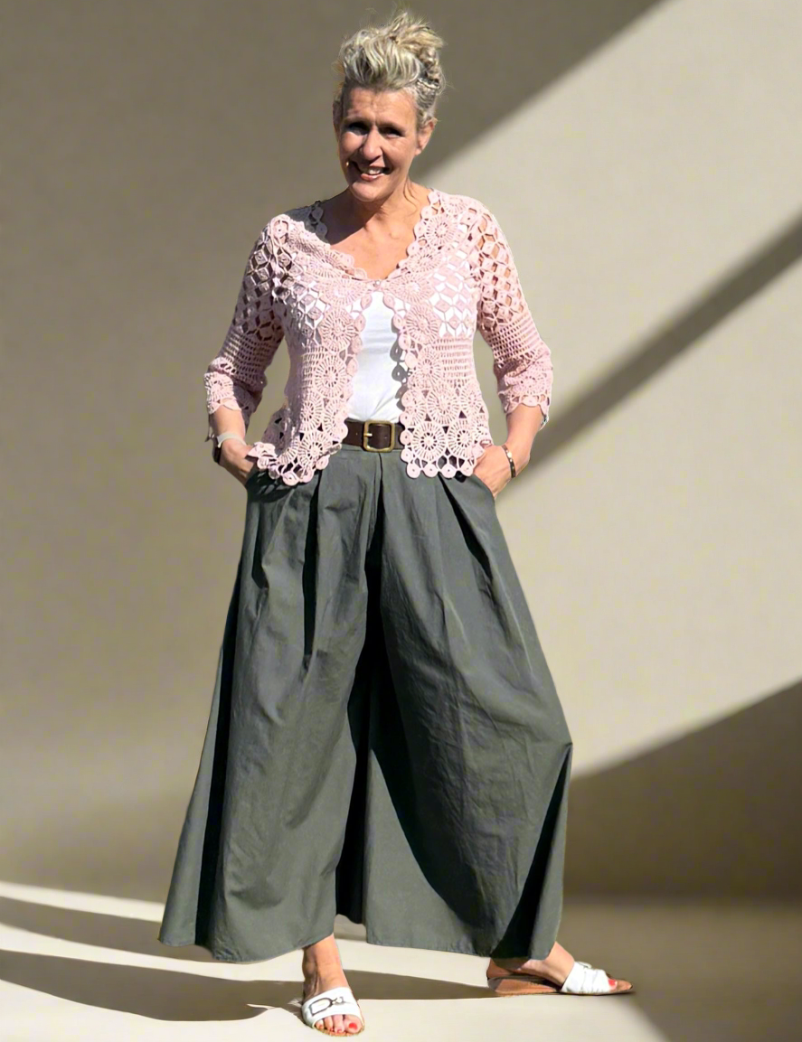 Poplin -  Super Wide Leg Culottes