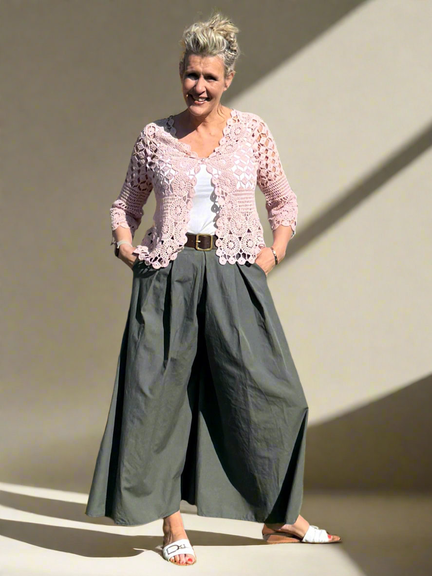 Poplin -  Super Wide Leg Culottes