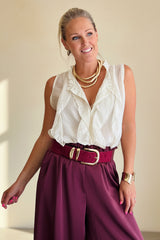 Gold Buckle Waist Cincher Belt
