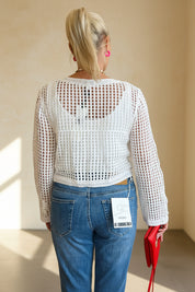 Strawberry Bolero Crochet Jacket