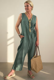 Silvana Faux Wrap Jumpsuit