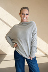 Asymmetric Slouch Italian Soft Knit