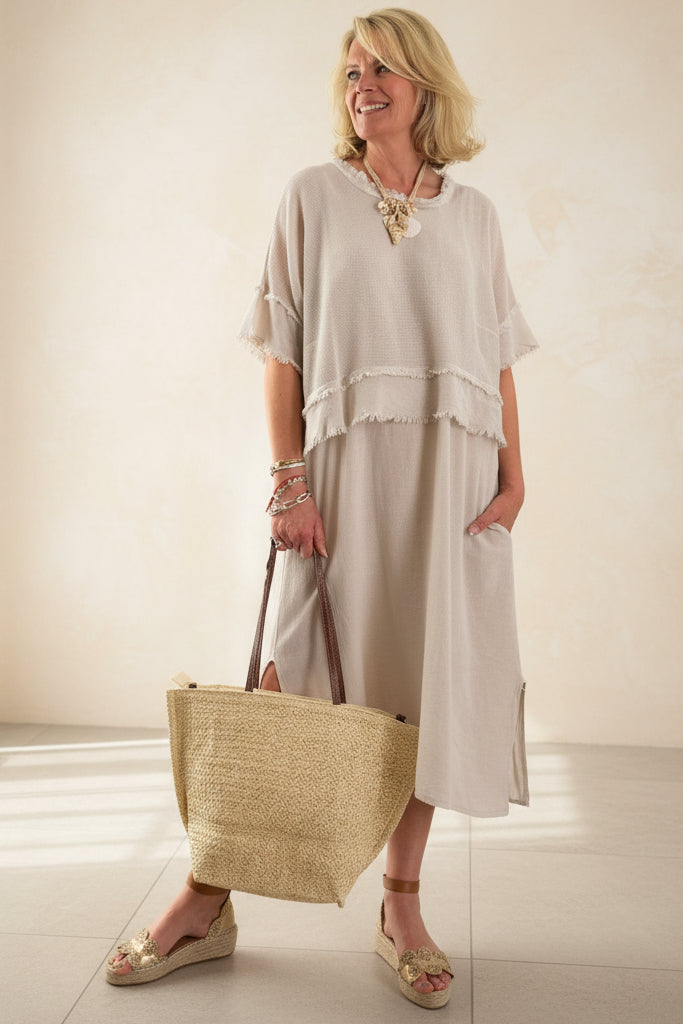 Raffia Woven Shopper