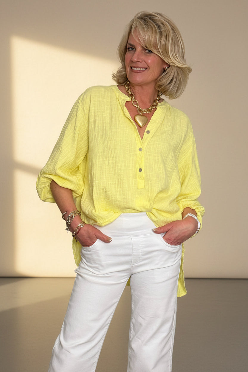 Oversized Balloon Sleeve Shirt