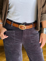 Plaited with Studs Belt