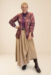 Corduroy Midi  Skirt