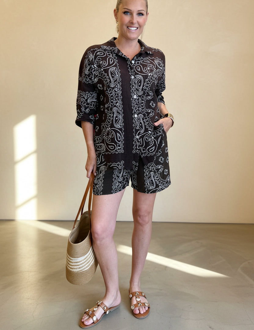 Bandana Print co-ord Shirt