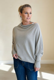 Asymmetric Slouch Italian Soft Knit