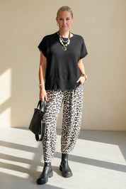 Boxy Fur trim Knit