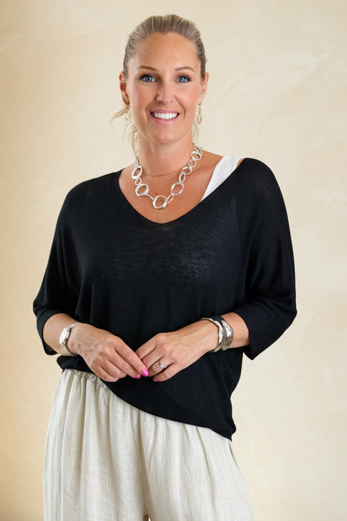 Linen Blend Layering Top