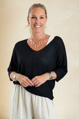 Linen Blend Layering Top