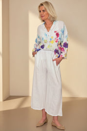 Linen Wide Leg Cullottes