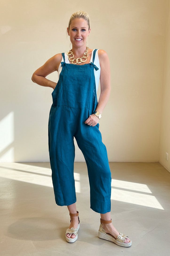 Linen Dungarees