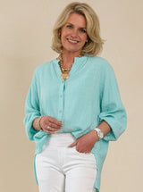 Oversized Balloon Sleeve Shirt