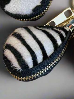 Cow Hide Bag Charm/Key Ring