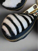 Cow Hide Bag Charm/Key Ring