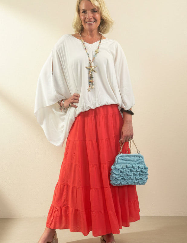 Papillon Cold Shoulder Top