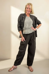 Demi - Light Weight Barrel Leg Joggers