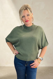 Wide Hem Boxy Batwing