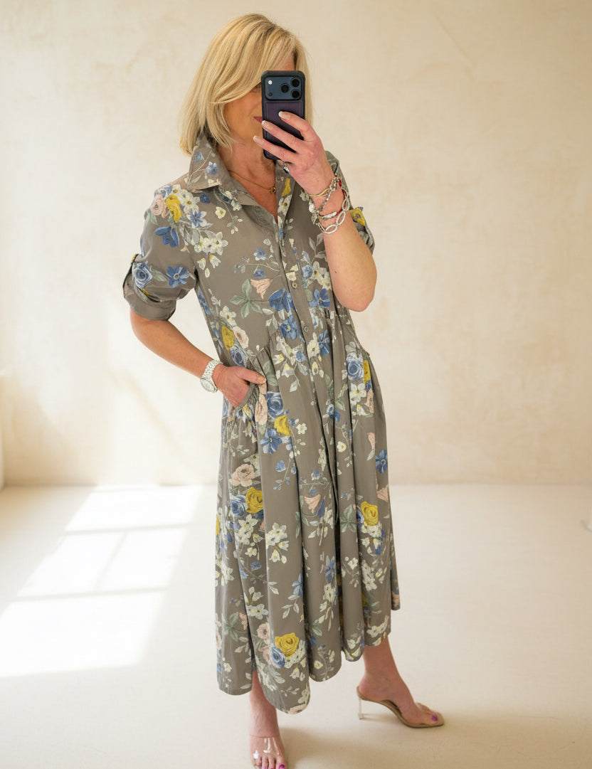 Victoria Floral Shirt Dress