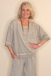 Sorrento Collection - Waffle Pocket Top