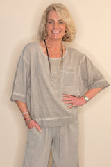 Sorrento Collection - Waffle Pocket Top