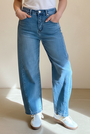 High Waisted Barrel Jeans