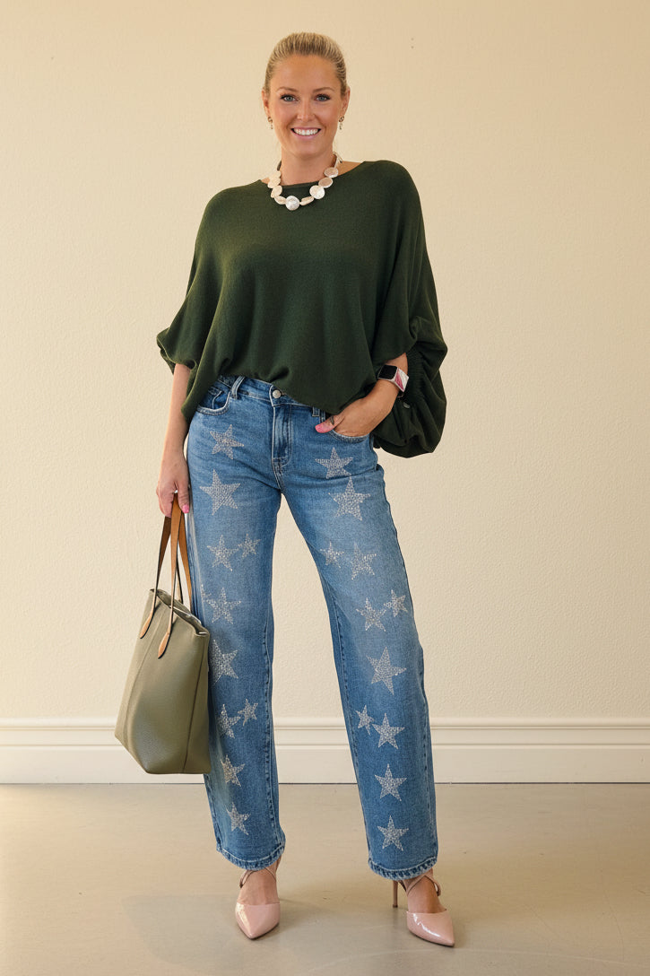 Oversized Bubble Sleeve Knit