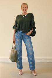 Oversized Bubble Sleeve Knit