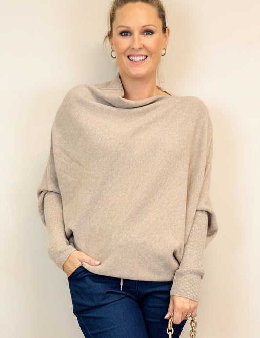 Asymmetric Slouch Italian Soft Knit