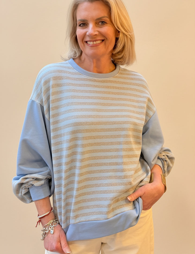 Coast Line - Balloon Sleeve Sweat Shirt